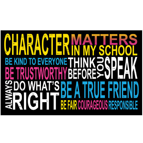 Character Matters In My School - 3' x 5' Sign Up Banner