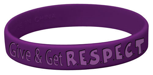 Give and Get R.E.S.P.E.C.T Silicone Bracelet