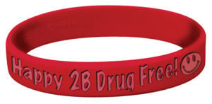 Happy 2b Drug Free! Silicone Bracelet
