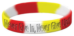 Never Give In, Never Give Up! Bracelet