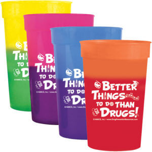 Better Things to do Than Drugs! Color Changing Stadium Cup