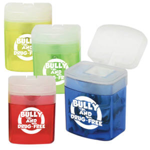Bully and Drug Free Assorted Flip Top Pencil Sharpeners