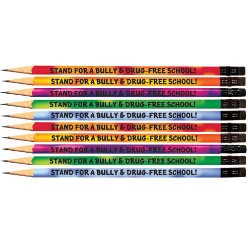 Stand for a Bully and Drug-Free School - Assorted Color Changing Pencils - Set of 144