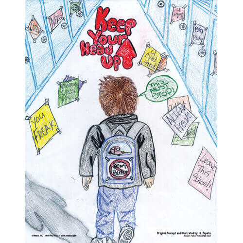 Bully Prevention - Keep Your Head Up Poster - 2012 Poster Contest Winner!