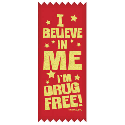 I Believe in Me I'm Drug Free! - STANDARD Ribbons