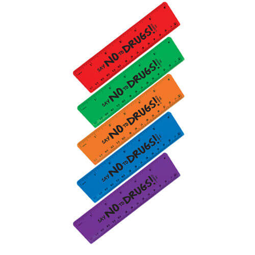Translucent 6" Rulers - Say NO to Drugs!