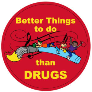 Better Things to do than Drugs Stickers - Rolls of 100