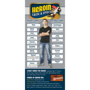 Cause & Effect - Heroin Rack Cards - Sold In Sets of 100