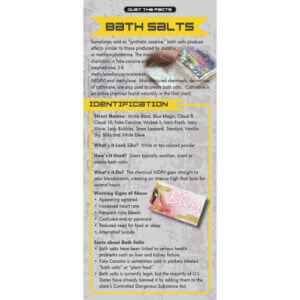 Just The Facts - Bath Salts Rack Cards - Sold In Sets of 100