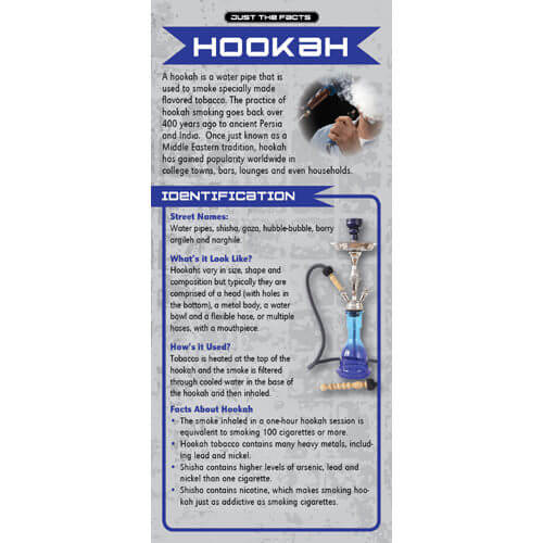 Just The Facts - Hookah Rack Cards - Sold In Sets of 100