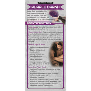 Just The Facts - Purple Drank Rack Cards - Sold In Sets of 100