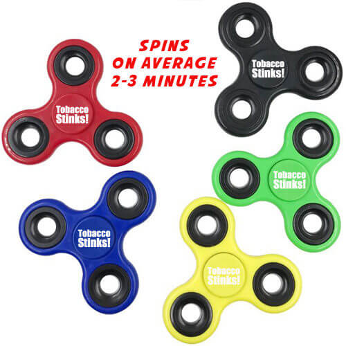 Tobacco Stinks Fidget Hand Spinner (Sold in Assorted Colors)