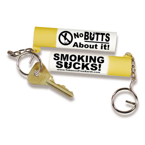 No Butts About It! Smoking Sucks! - Cigarette Stress Reliever Keychain