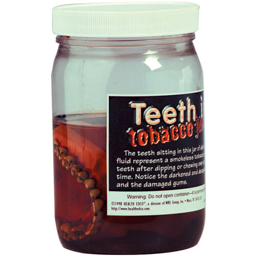 Teeth in Tobacco Juice