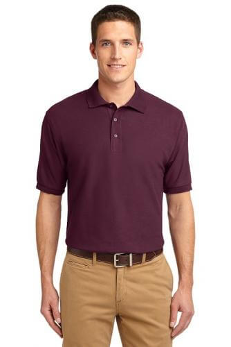 Port Authority Silk Touch Polo Sport Shirt -Embroidered|||