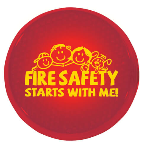 Fire Safety Starts with Me! Flashing Light Button