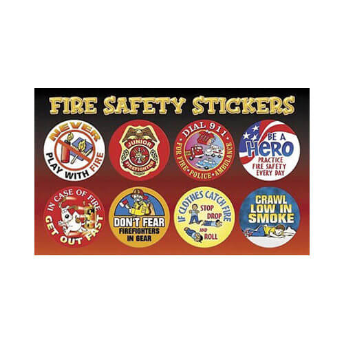 Fire Safety Sticker Sheet