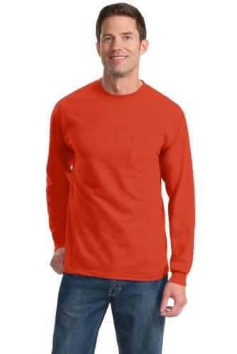 Port & Company Long Sleeve Essential Pocket Tee 2 Port & Company® Long Sleeve Essential Pocket Tee