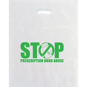 Stop Prescription Drug Abuse - 9" x 13" Plastic Bag