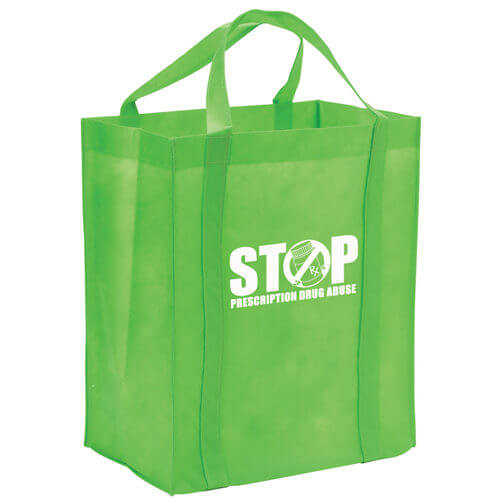 Stop Prescription Drug Abuse - Non-Woven Reusable Grocery Tote