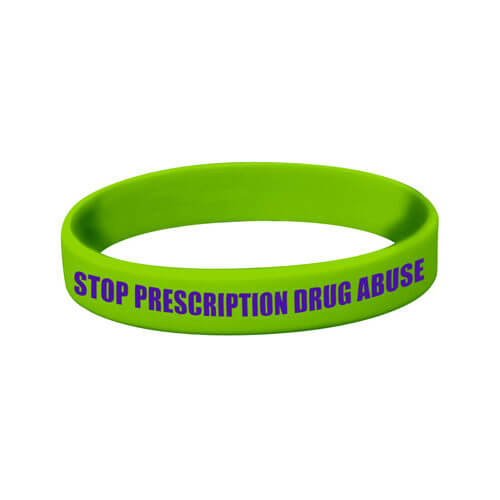 Stop Prescription Drug Abuse Silicone Bracelet