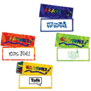 Crayons - Four Pack - Customizable