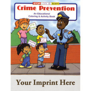 Crime Prevention Coloring And Activity Book - Customizable