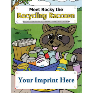 Meet Rocky The Recycling Racoon Coloring Book - Customizable