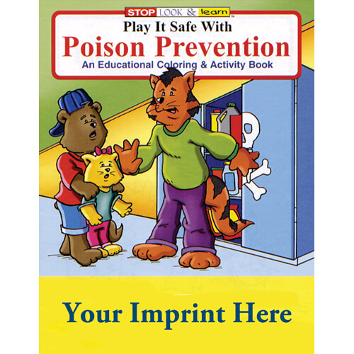 Poison Prevention Coloring And Activity Book - Customizable