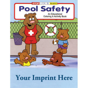 Pool Safety Coloring And Activity Book - Customizable