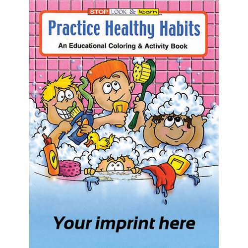Practice Healthy Habits - Coloring Book - Customizable