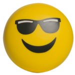 |Emoji Mr Cool Face Stress Reliever - Customizable