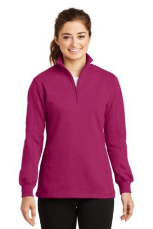 Sport-Tek® Ladies 1/4-Zip Sweatshirt-Embroidered