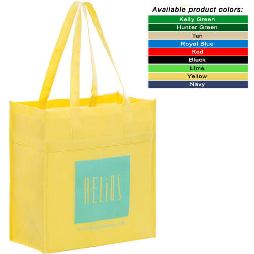 Grocery Bag with Poly Board Insert 13" x 7" x 14"