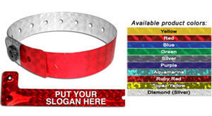 Holographic Bracelet With Snap Closure - Customizable