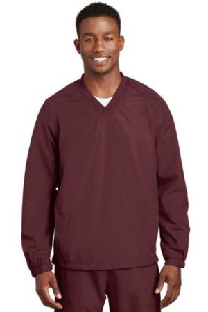 Sport-Tek® V-Neck Raglan Wind Shirt-Embroidered