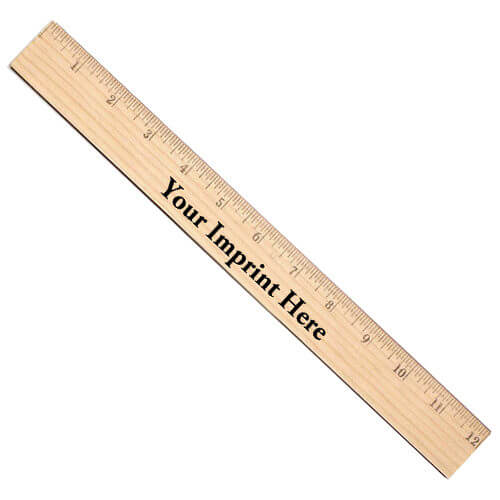 12" Wooden Ruler - Customizable