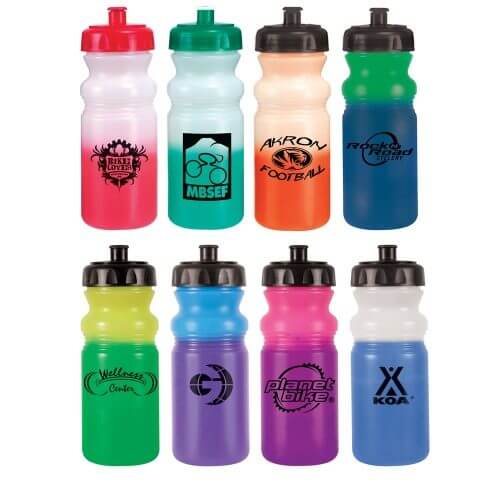 20 Oz Color Changing Sports Bottle - Customizable