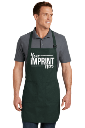 Port Authority Full-Length Apron with Pockets - Screenprint - Customizable 6
