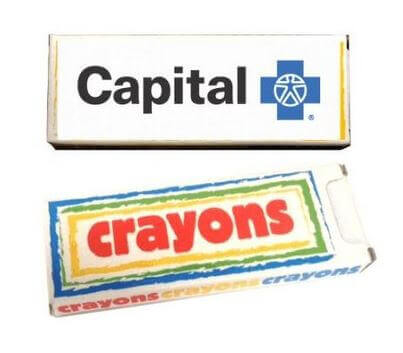 Box Of 4 Crayons, Non-Toxic- Customizable 3