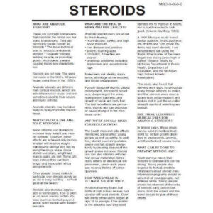 Anabolic Steroids – Drug Fact Sheets (Sold in Sets of 50)