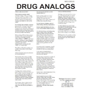 Drug Analogs – Drug Fact Sheets (Sold in Sets of 50)