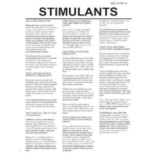 Stimulants – Drug Fact Sheets (Sold in Sets of 50)