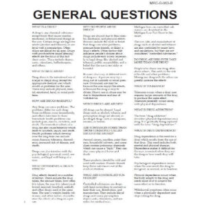 General Questions About Drugs – Drug Fact Sheets (Sold in Sets of 50)