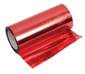 4 1/2" x 50 Yards of Reflective Rolled Indoor Ribbon Red - 4 1/2" WIDE X 50 YARDS - RED 3