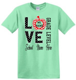 Shirt Template: LOVE 5