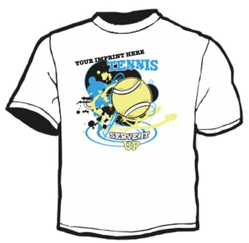 Shirt Template: Tennis, Serve It Up 2