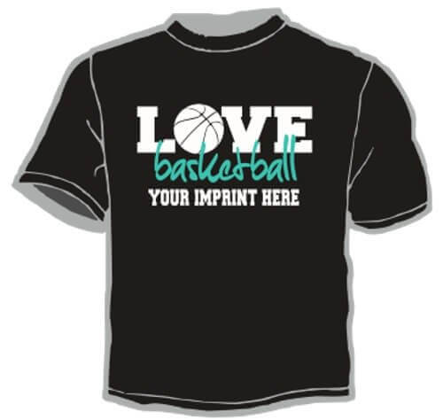 Shirt Template: Love Basketball 3