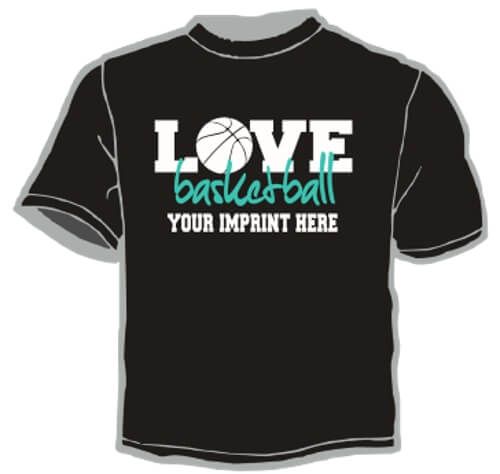 Shirt Template: Love Basketball 1