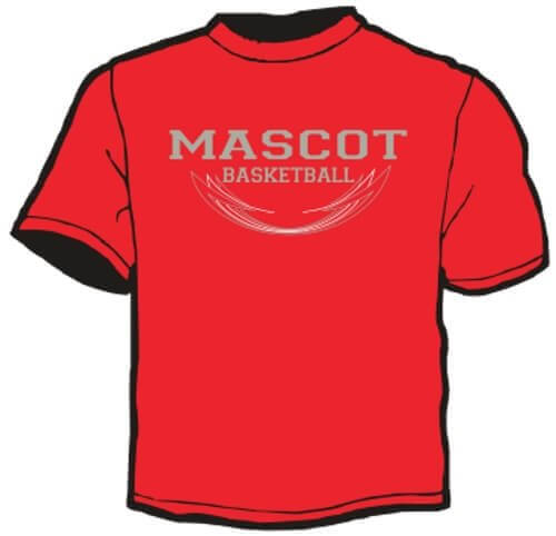 Shirt Template: (Mascot) Basketball 3